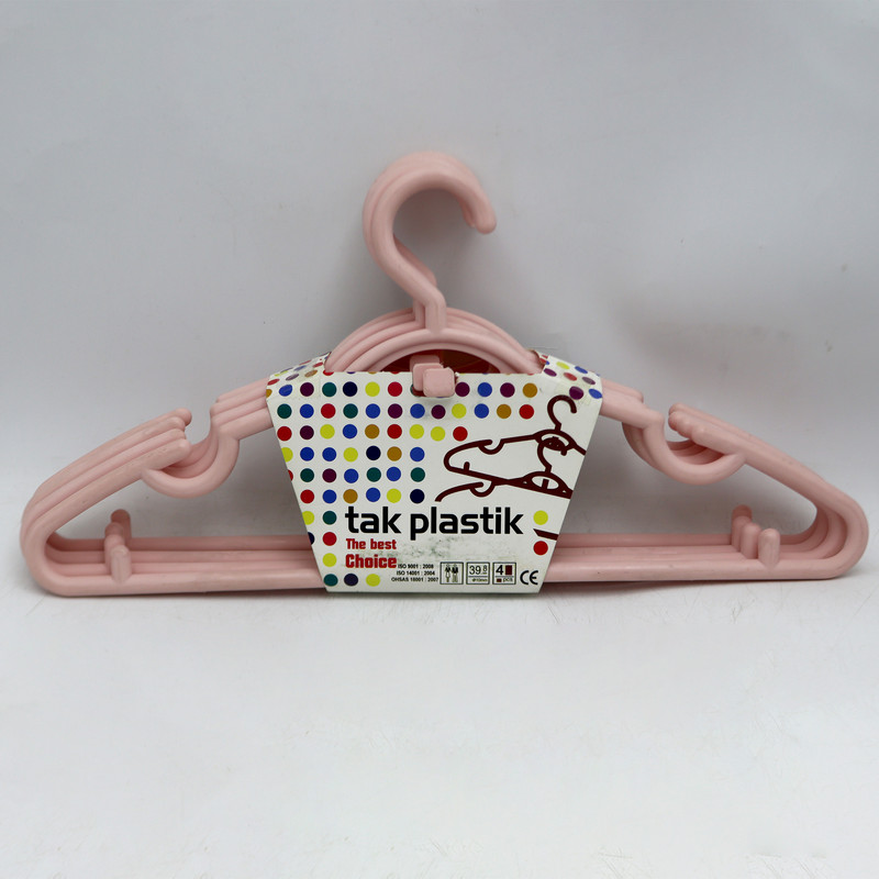 چوب لباسی تک پلاستیک مدل YP-PELAS-04 مجموعه 4 عددی