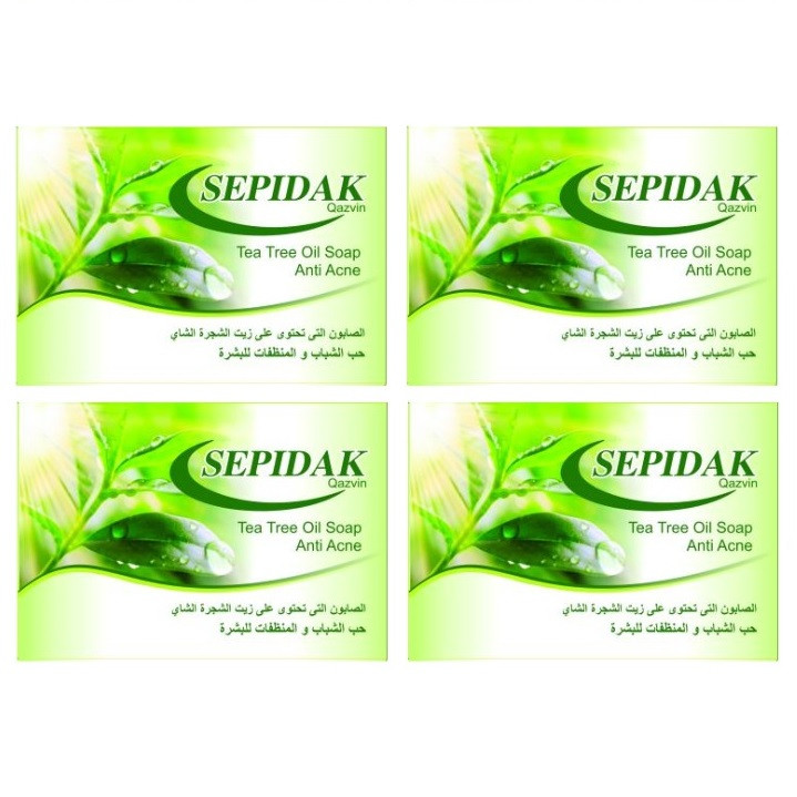 صابون شستشو سپیدک قزوین مدل روغن درخت چای وزن 100 گرم مجموعه 4 عددی صابون شستشو سپیدک قزوین مدل روغن درخت چای وزن 100 گرم مجموعه 4 عددی