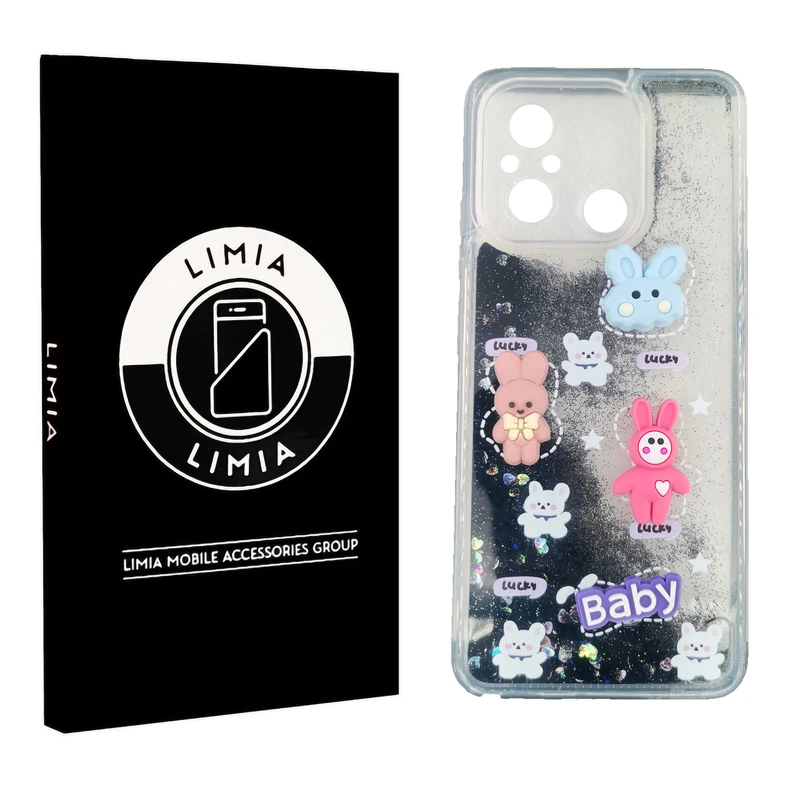 کاور لیمیا مدل آکواریومی لنزدار طرح عروسکی برجسته مناسب برای گوشی موبایل شیائومی Redmi 12C
