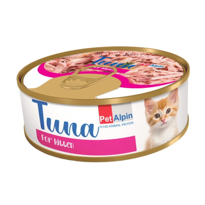 کنسرو گربه پتالپین مدل نچرال کیتن طعم مرغ و گوشت وزن 100 گرم