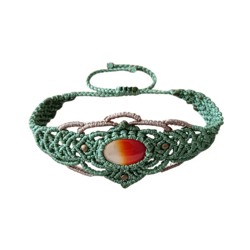 دستبند بافت مدل میکرو مکرومه