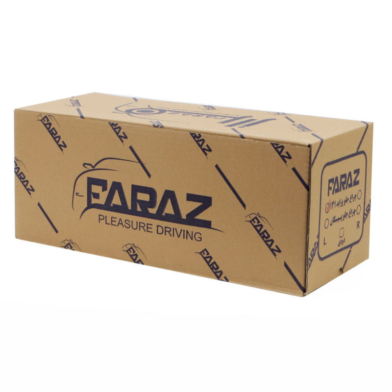 چراغ جلو خودرو شرکت فراز مدل JT123 D مناسب برای پژو پارس بسته 2 عددی