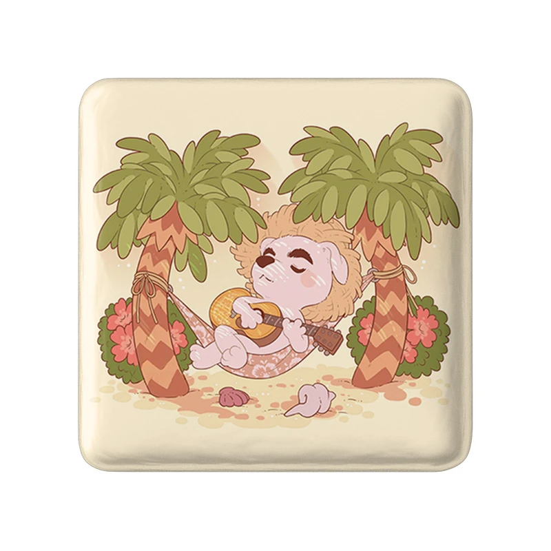 مگنت خندالو طرح بازی انیمال کراسینگ (Animal Crossing) مدل مربعی کد 32634