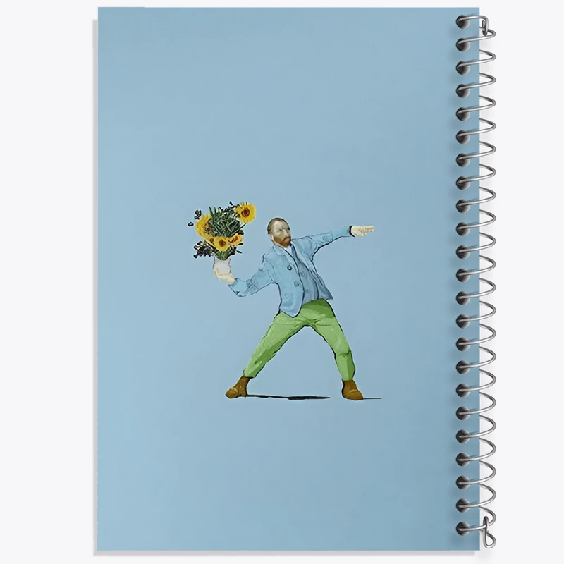 دفتر مشق 100 برگ خندالو طرح ونسان ونگوگ کد F5106