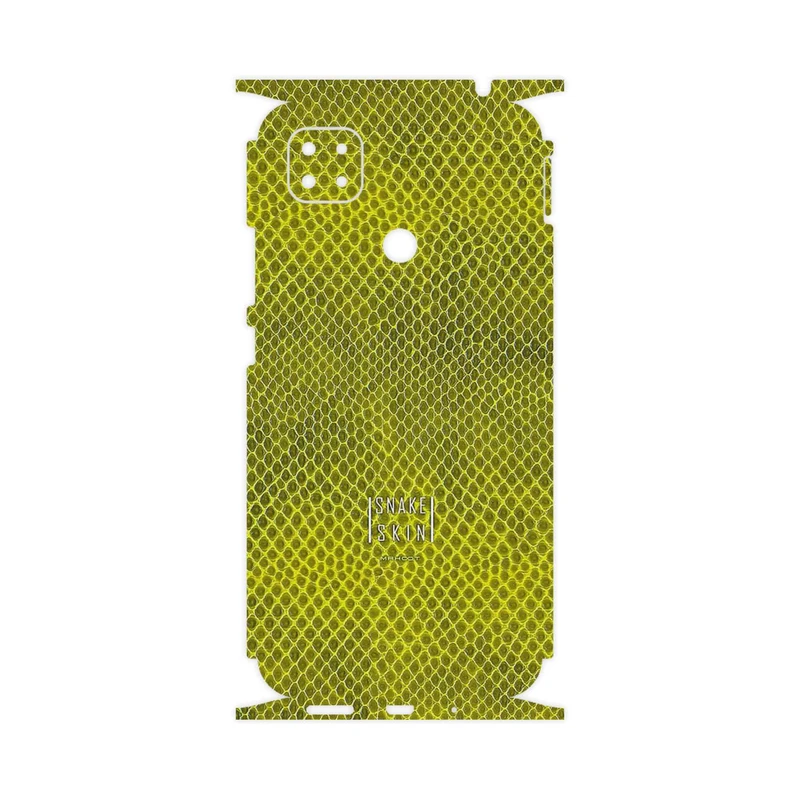 برچسب پوششی ماهوت مدل Yellow Snake Skin-FullSkin مناسب برای گوشی موبایل شیائومی Poco C31