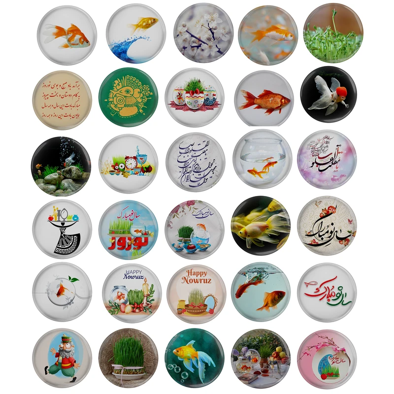 مگنت مدل عید نوروز سفره هفت سین کد S2-30 مجموعه 30 عددی