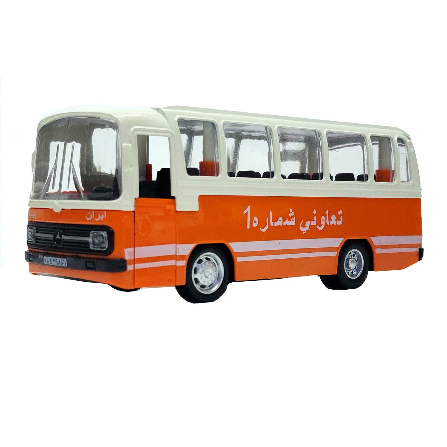  ماشین بازی مدل فلزی اتوبوس طرح بنز قدیم -  - 2