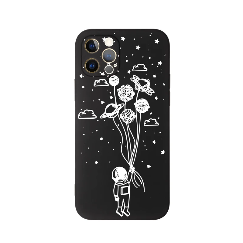  کاور قاب گارد طرح آدم فضایی و کهکشان کد a241 مناسب برای گوشی موبایل اپل iphone 12 Pro Max