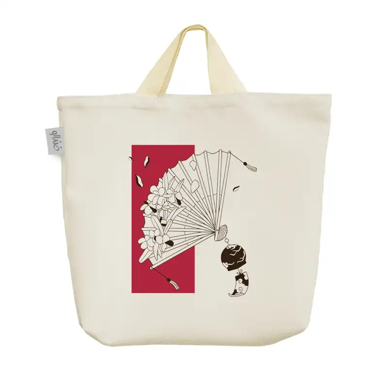 ساک خرید خندالو مدل بادبزن ژاپنی کد 5047