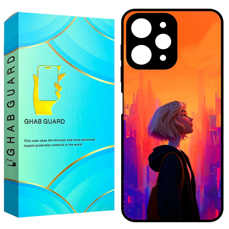 کاور قاب گارد طرح دختر مدل GCHPR12 مناسب برای گوشی موبایل شیائومی Redmi 12 4G / Redmi 12 5G / Poco M6 Pro 5G