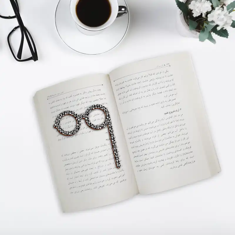 نشانگر کتاب مدل عینک طرح ABCD کد Bookland_1