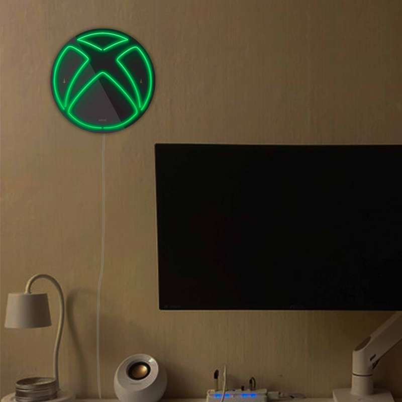 چراغ دیواری نئون دیزاین مدل Xbox-BL_GR