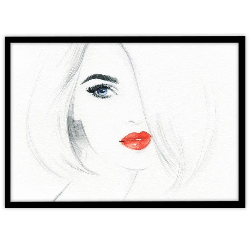 تابلو بکلیت طرح چهره دخترانه مدل B-15342