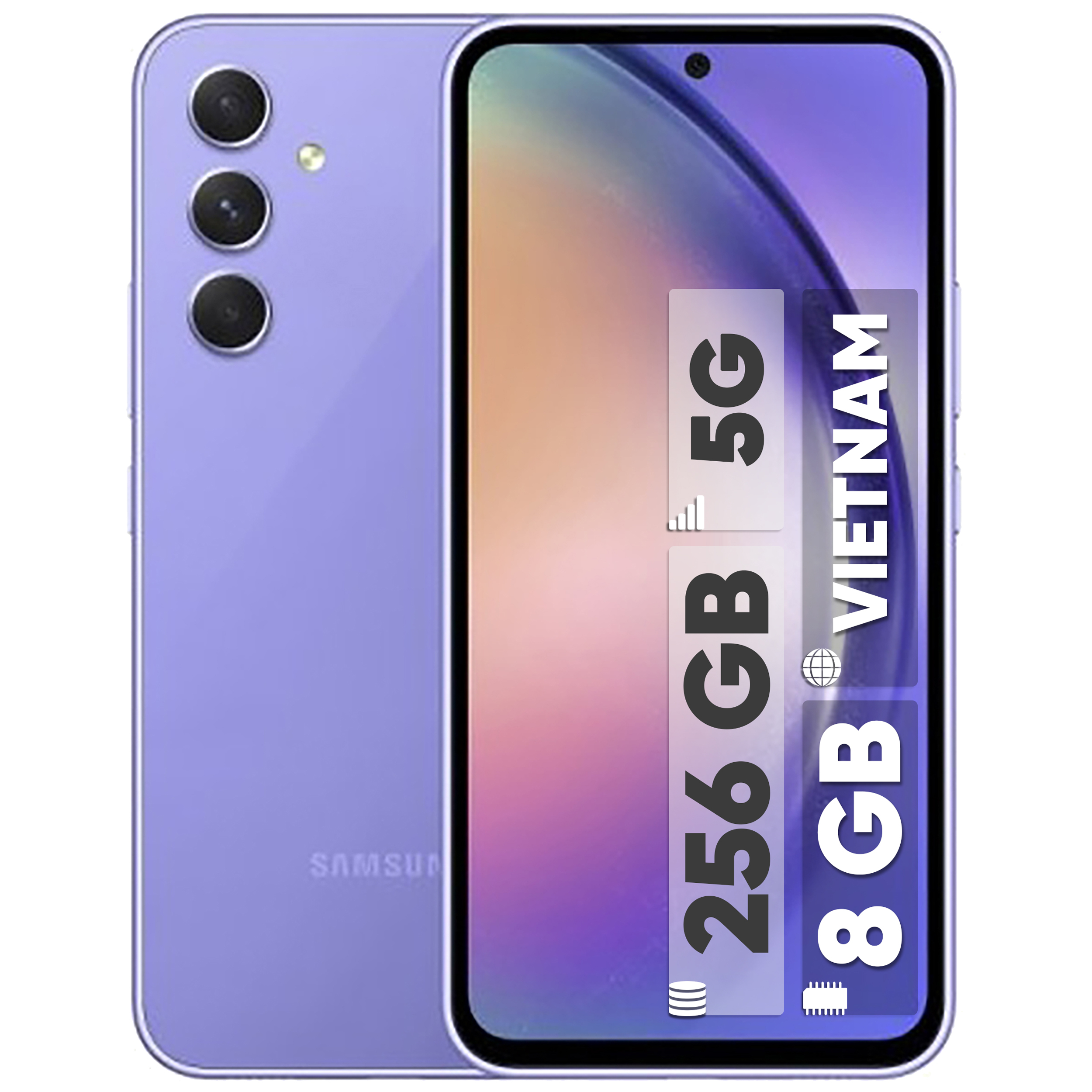 گوشی موبایل سامسونگ مدل Galaxy A54 5G دو سیم کارت ظرفیت 256 گیگابایت و رم 8 گیگابایت به همراه شارژر سامسونگ - ویتنام