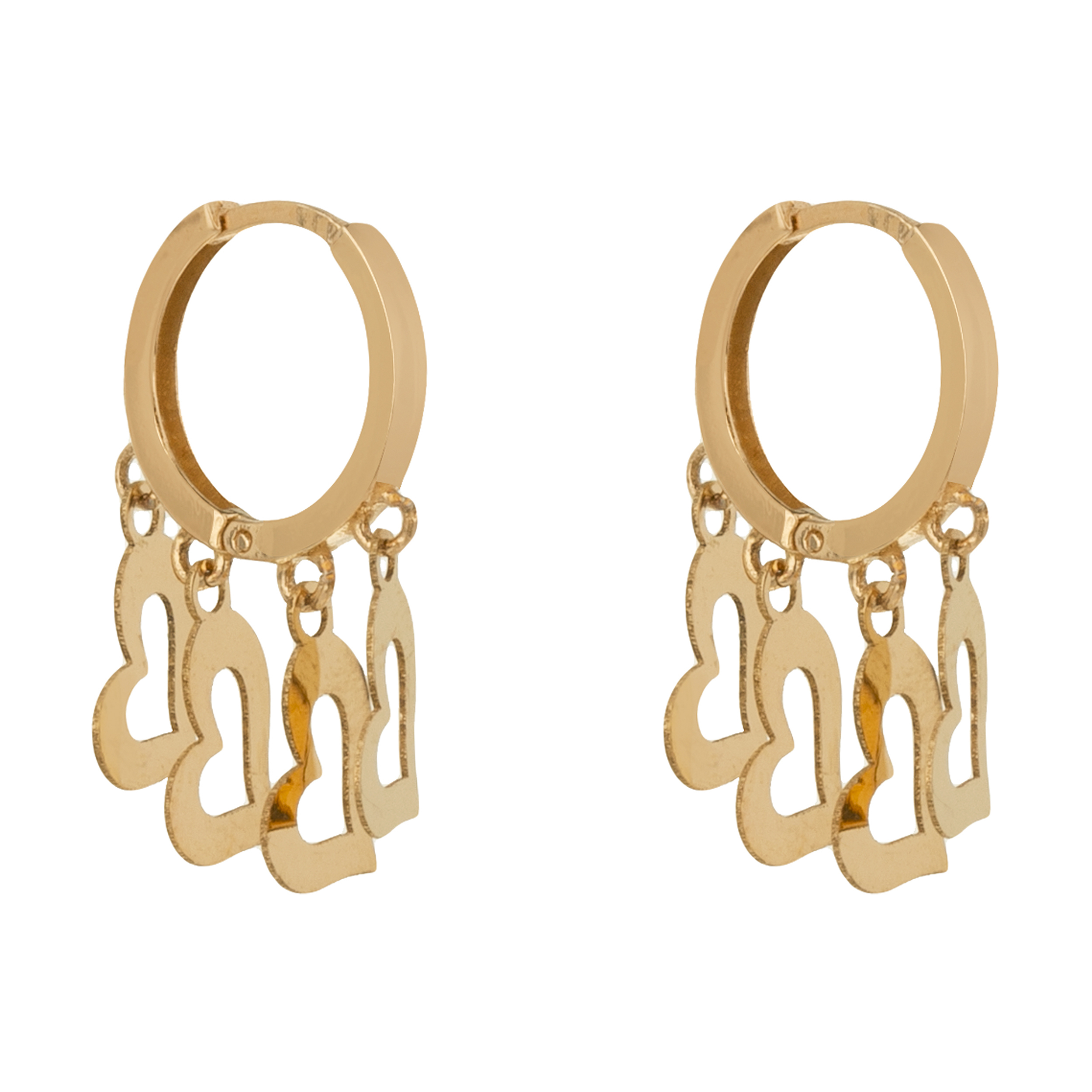 گوشواره طلا 18 عیار زنانه میو گلد مدل GD1033