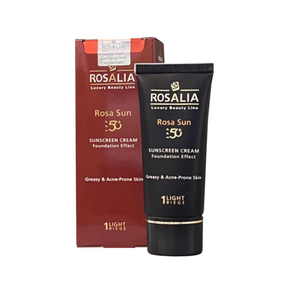 کرم ضد آفتاب رنگی رزالیا SPF50 مدل G-A Skin_LB مناسب پوست های چرب حجم 40 میلی لیتر -  - 2