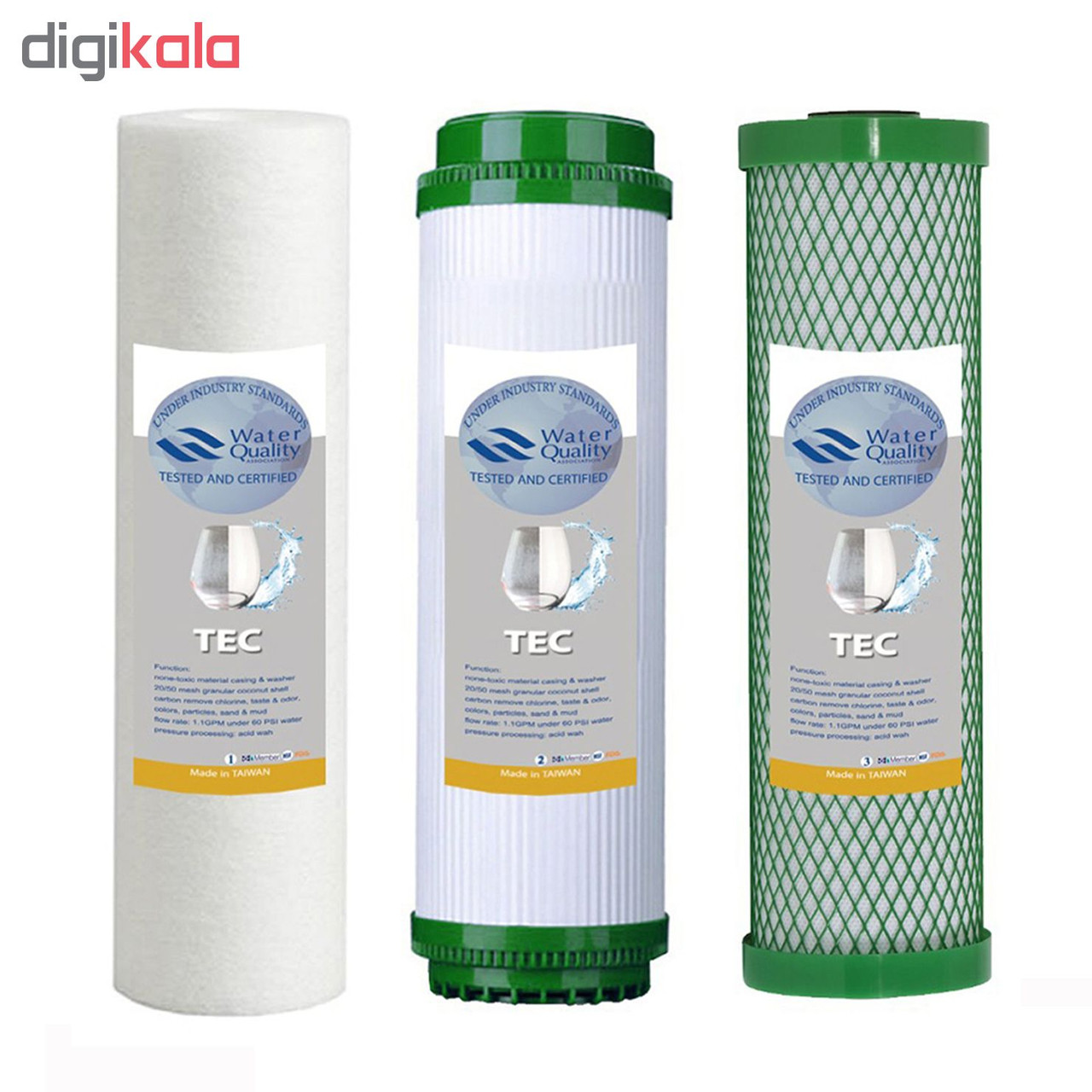 فیلتر دستگاه تصفیه کننده آب مدل FTN-8A مجموعه 8 عددی
