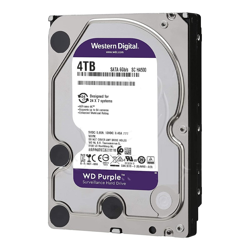 هارددیسک اینترنال وسترن دیجیتال مدل Purple WD42PURU ظرفیت 4 ترابایت