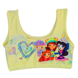 نیم تنه دخترانه مدل قلب رنگ زرد روشن