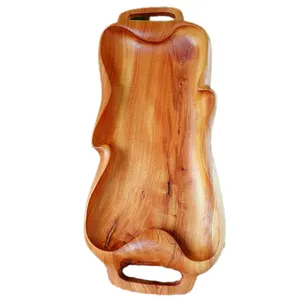 سینی چوبی مدل دفرمه 1159