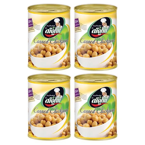   کنسرو نخود طلایی چانا ماسالا شیفته - 370 گرم بسته 4 عددی