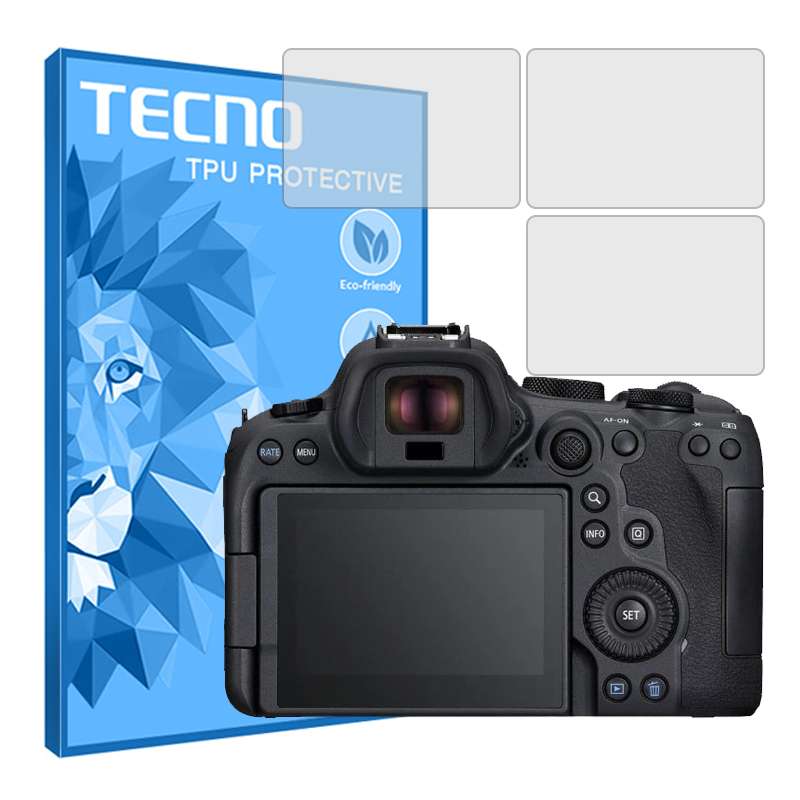 محافظ صفحه نمایش شفاف دوربین تکنو مدل HyGEL مناسب برای دوربین عکاسی کانن  EOS R6 بسته سه عددی