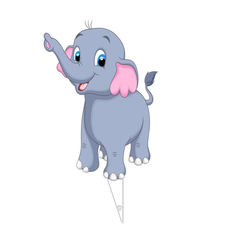  تاپر تولد مدل حیوانات جنگل طرح فیل 01