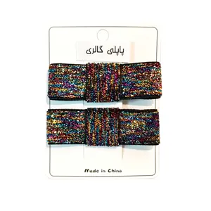 گیره مو دخترانه مدل پاپیونی بسته دو عددی 