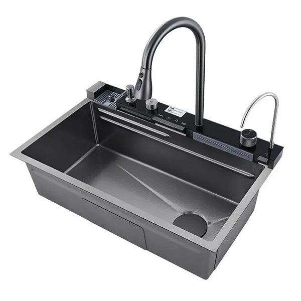 سینک ظرفشویی استیل توکار یک لگنه مدل 5 کلید