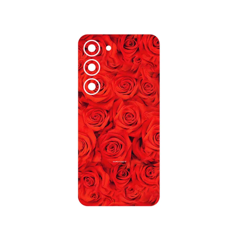 برچسب پوششی ماهوت مدل Red_Flower مناسب برای گوشی موبایل سامسونگ Galaxy S23