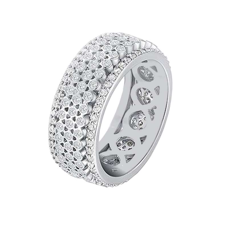 انگشتر نقره زنانه شهر جواهر مدل CR011 انگشتر نقره زنانه شهر جواهر مدل CR011