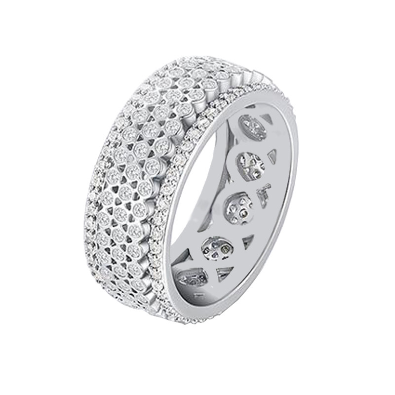 انگشتر نقره زنانه شهر جواهر مدل CR011 انگشتر نقره زنانه شهر جواهر مدل CR011