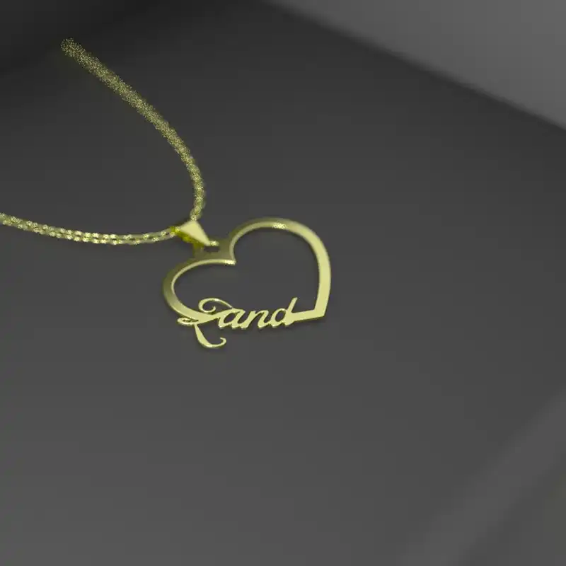 گردنبند طلا 18 عیار زنانه مدوپد مدل اسم زند zand کد GBB10116 به همراه باکس گل رز جاویدان