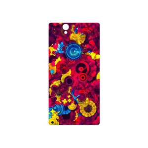 MAHOOT Vector Flower Garden Digital Art Cover Sticker for Sony Xperia Z