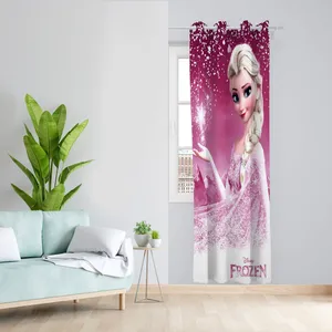  پرده مدل اتاق کودک مخمل پانچی طرح السا کد 4772 سایز 140x280 سانتی متر
