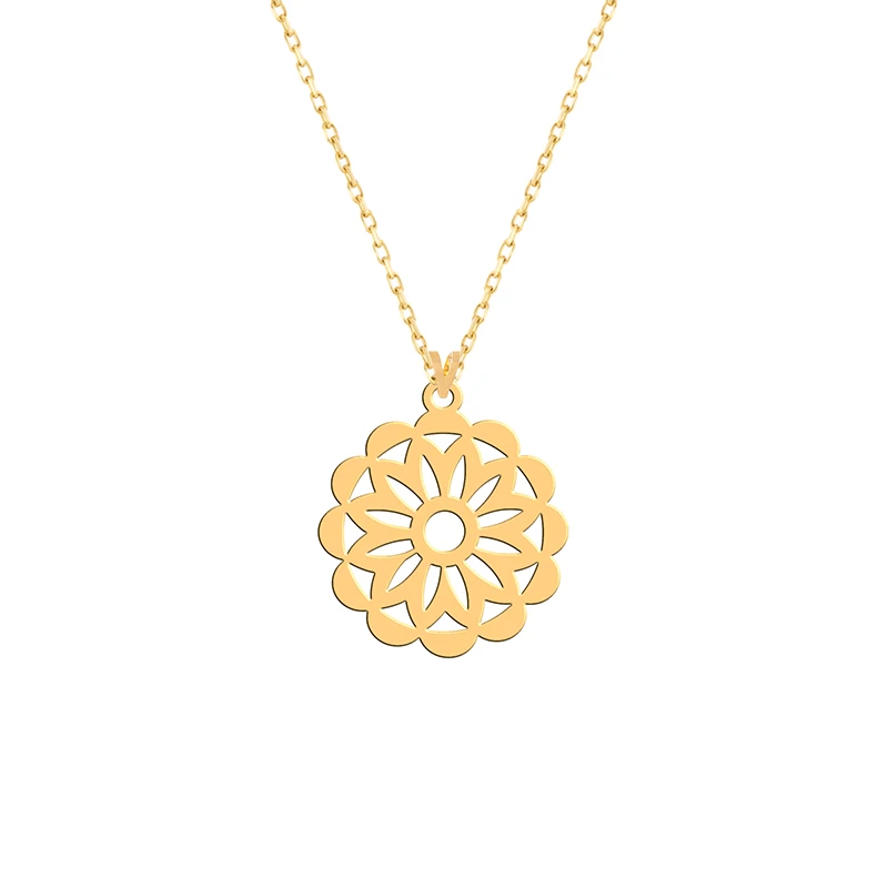 گردنبند طلا 18 عیار زنانه فرشته مدل اسلیمی WNLZ-000007