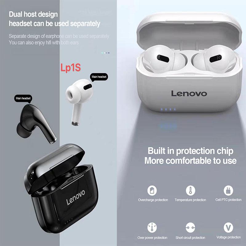 lenovo lp1s true wireless earbuds bt 5.0