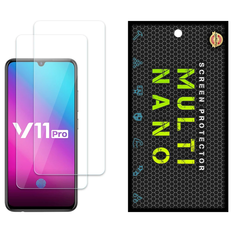 محافظ صفحه نمایش مولتی نانو مدل X-S2N مناسب برای گوشی موبایل ویوو V11 Pro بسته دو عددی