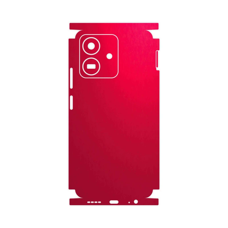 برچسب پوششی ماهوت مدل Matte-Warm-Red-FullSkin مناسب برای گوشی موبایل آنر Play 10