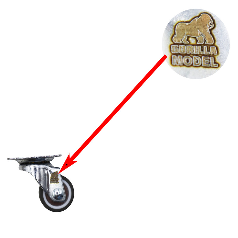 چرخ گردان کفی‌دار مدل گوریلا کد YP-GARDAN-25MM