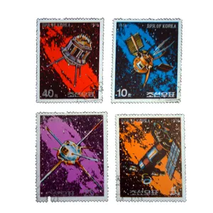 تمبر یادگاری مدل فضایی کد bc-1653 مجموعه 4 عددی