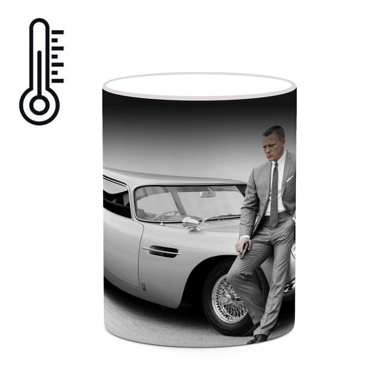 ماگ حرارتی کاکتی طرح دنیل کریگ Daniel Craig مدل mgh25760