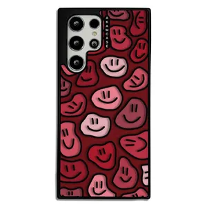 AKAM AMCWSGS22U-HAPPY FACE13 Cover For Samsung Galaxy S21 Ultra