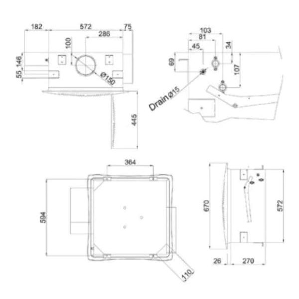 فن کویل شرکت تهویه  مدل CFN-600