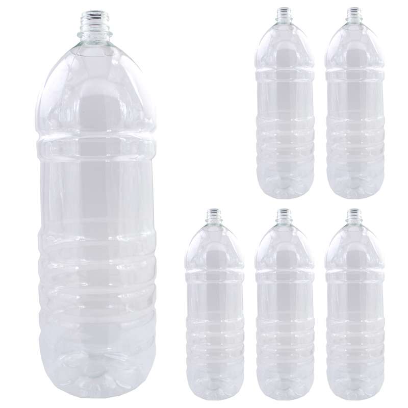 بطری پلاستیکی مدل دماوند کد 6D3000 بسته 6 عددی