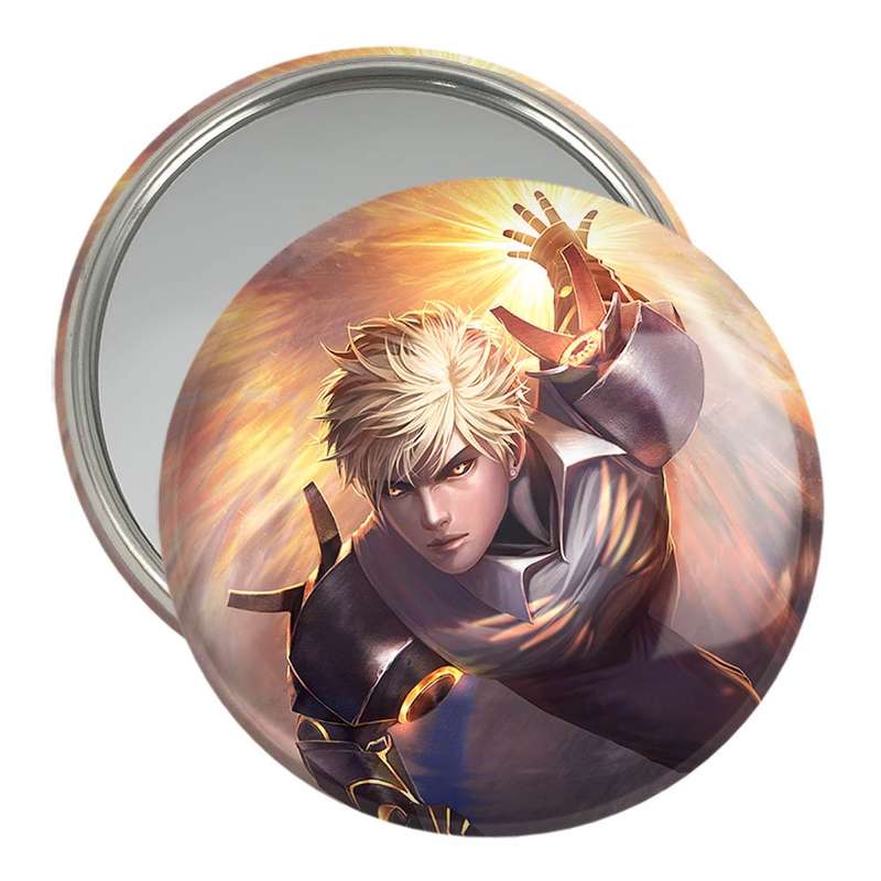 آینه جیبی خندالو مدل جنوس انیمه مرد تک مشتی One Punch Man  کد 11391