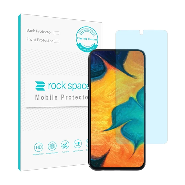 محافظ صفحه نمایش ضد اشعه آبی راک اسپیس مدل HyBLU مناسب برای گوشی موبایل سامسونگ Galaxy A30