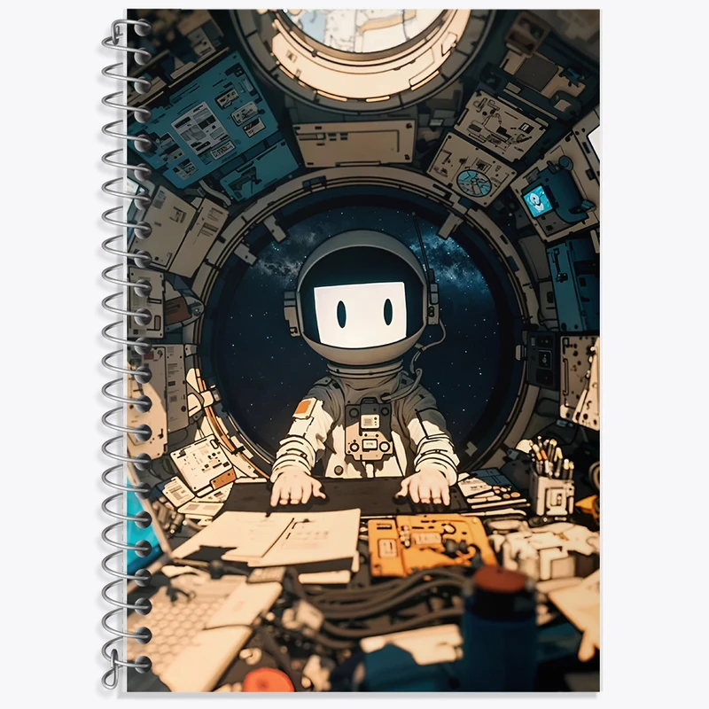 دفتر نت موسیقی 50 برگ خندالو طرح فضانورد کد F6047