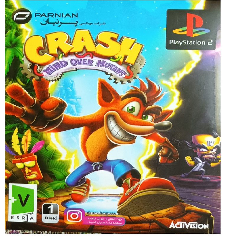 بازی Crash Mindovermutant مخصوص PS2 نشر پرنیان