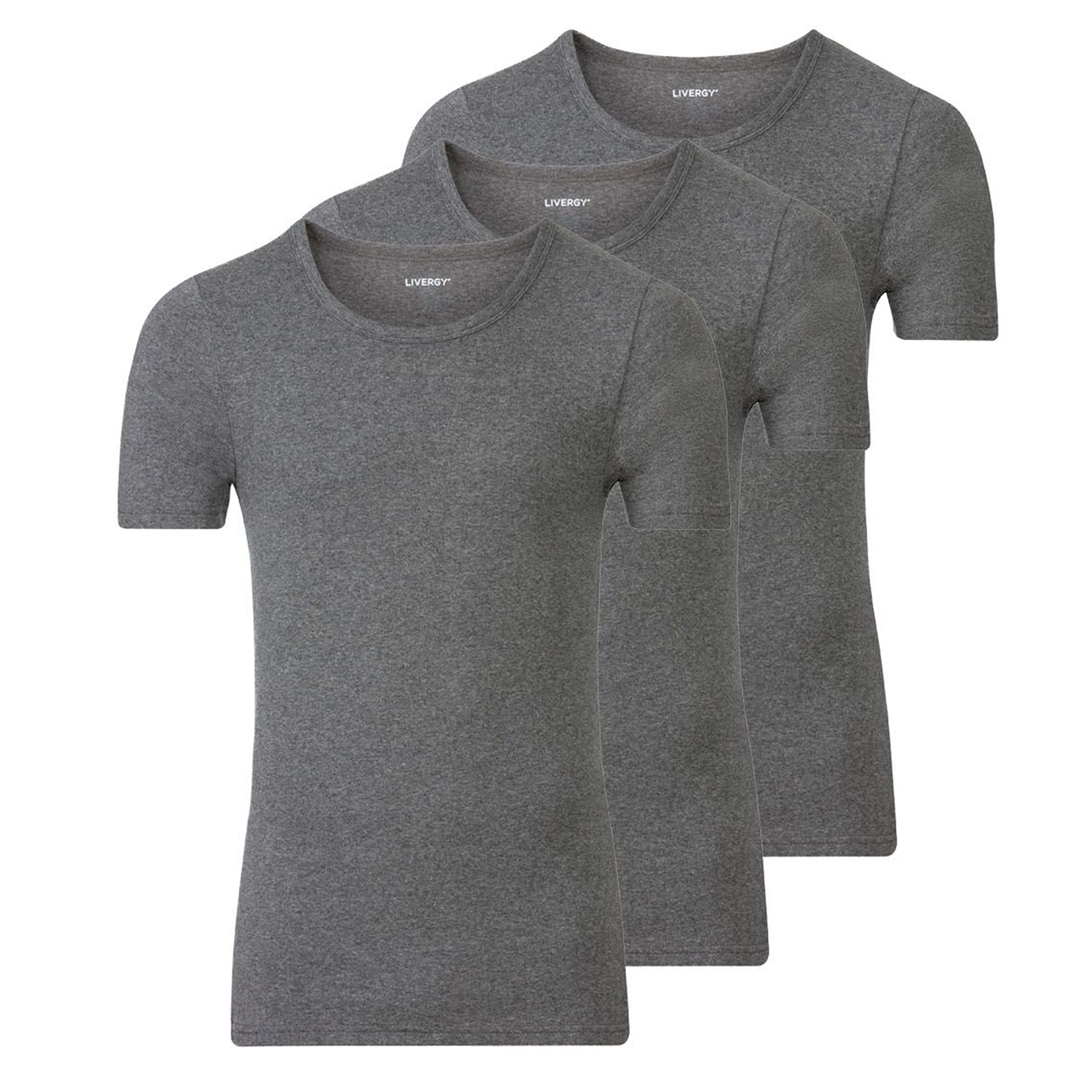 زیرپوش آستین دار مردانه لیورجی مدل p359169 بسته 3 عددی